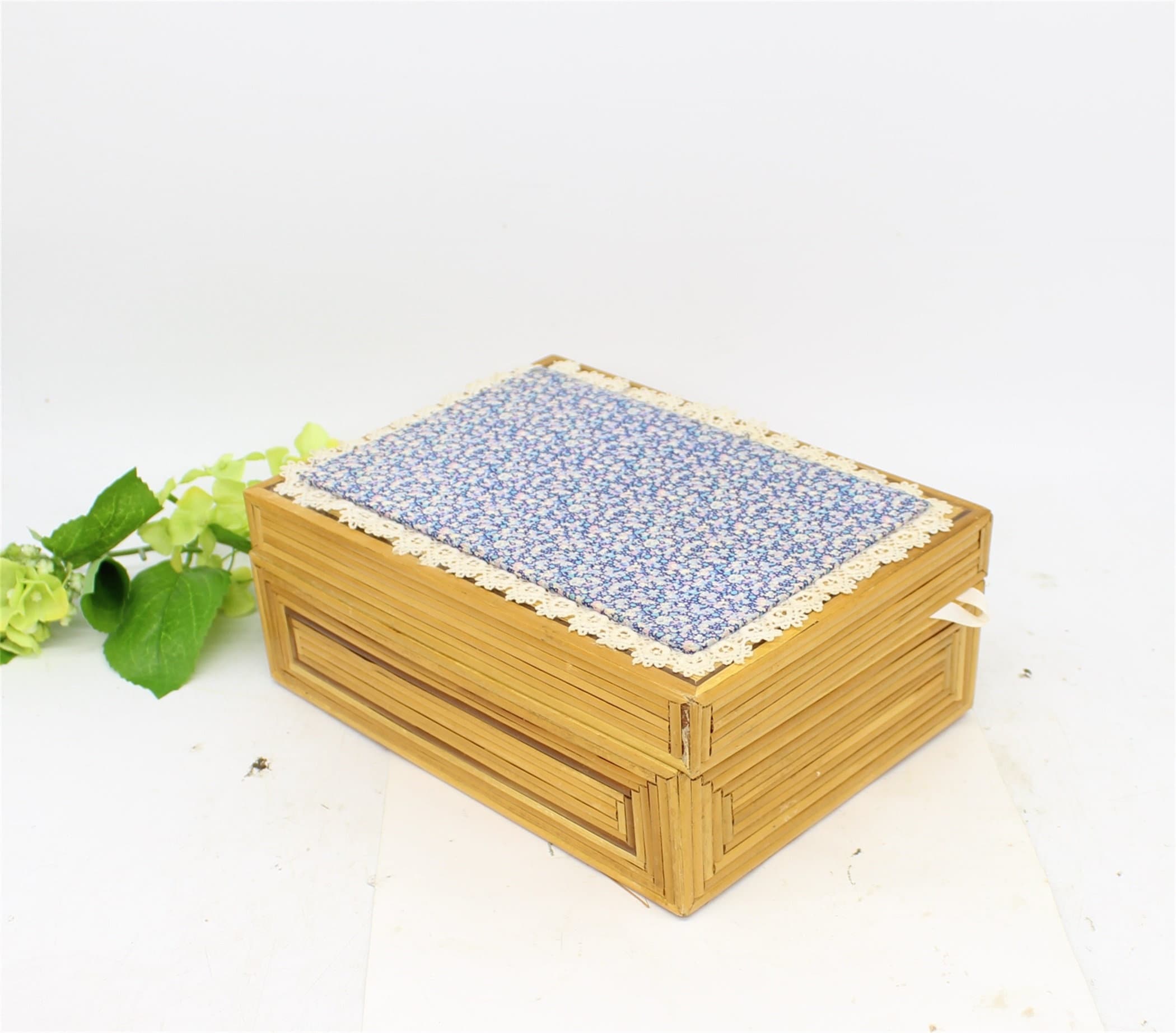 Bamboo Trinket Box, Jewellery Box,