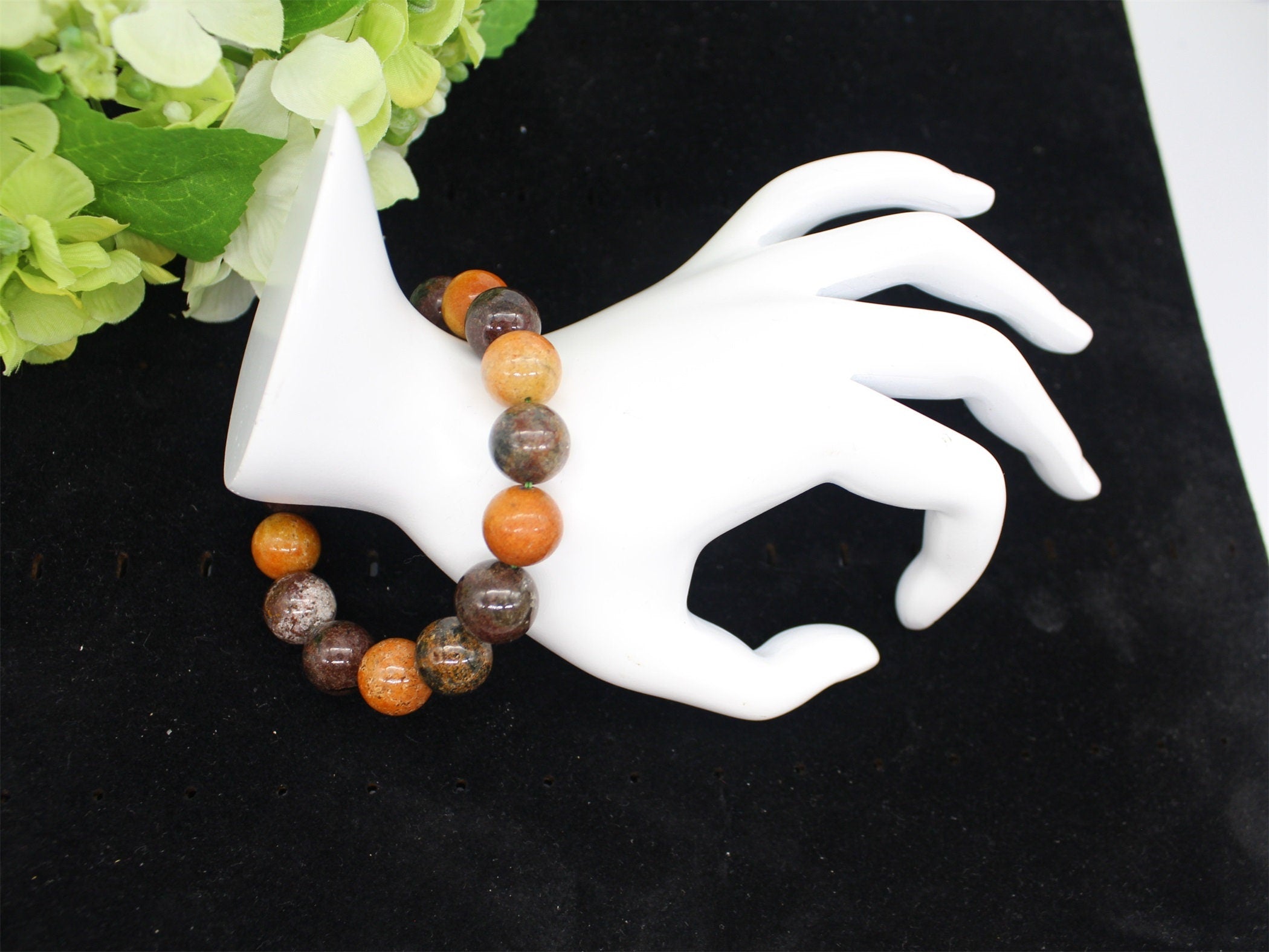 13mm Natural Multi Colour Tiger Eye Bracelet