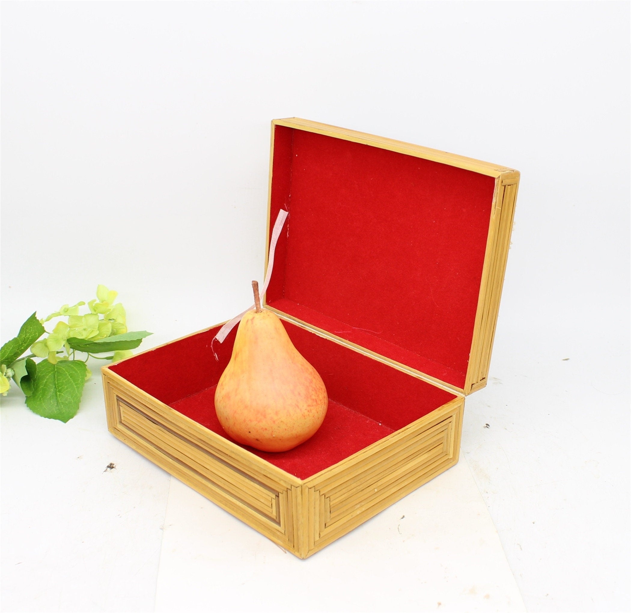 Bamboo Trinket Box, Jewellery Box,