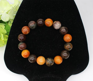 13mm Natural Multi Colour Tiger Eye Bracelet