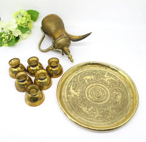 8P Brass Arabic Dallah Coffee Pot/ Tea Pot