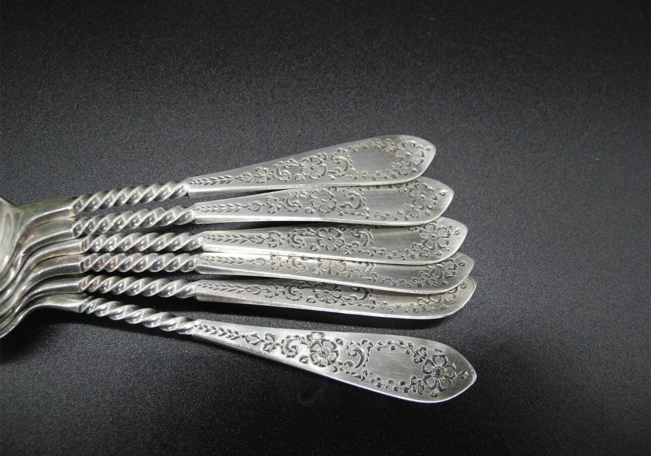 1904 English Sterling Silver,Flatware in 1904 by A&D Sheffield with Hallmark
