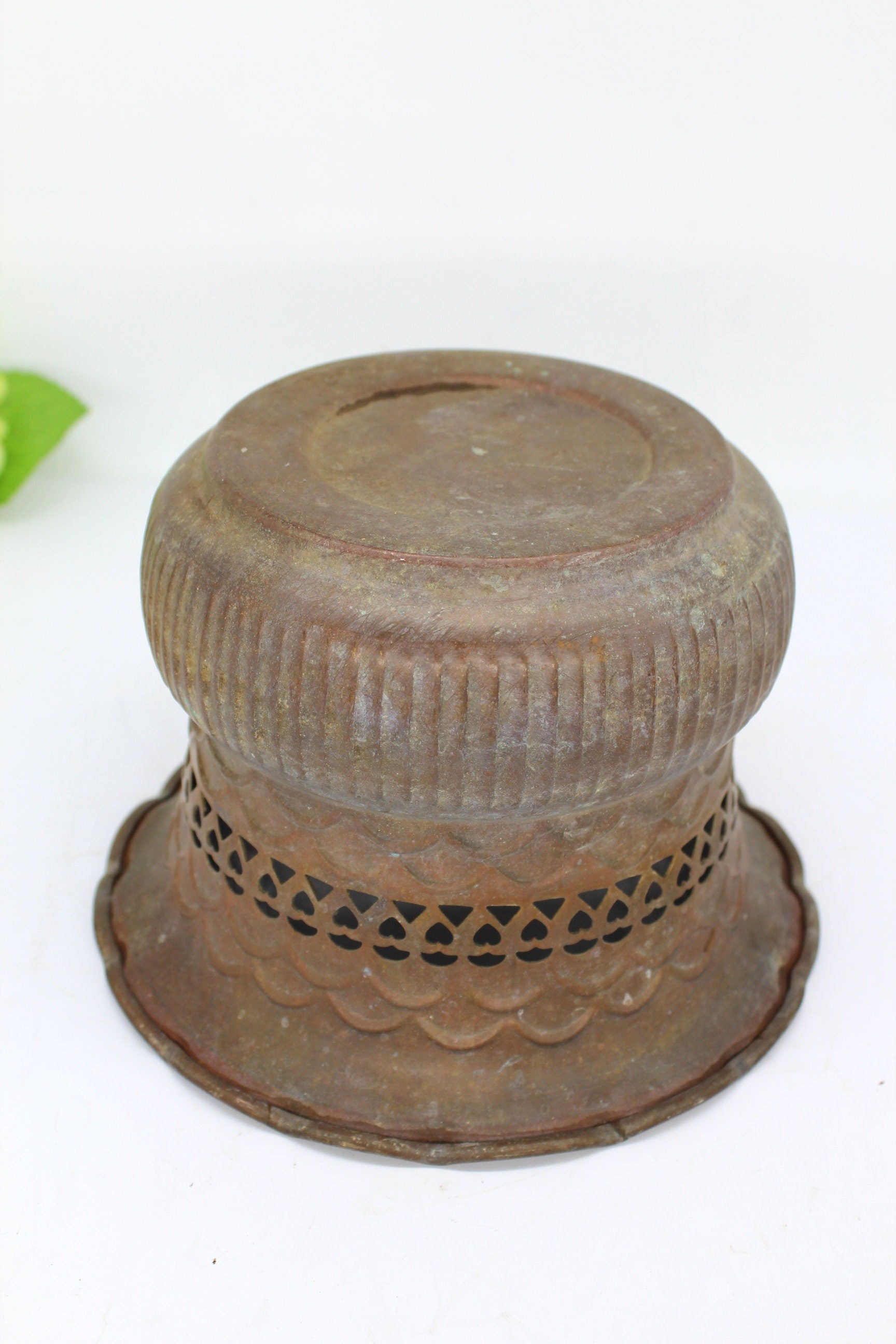 Vtg Brass Planter/ Pot