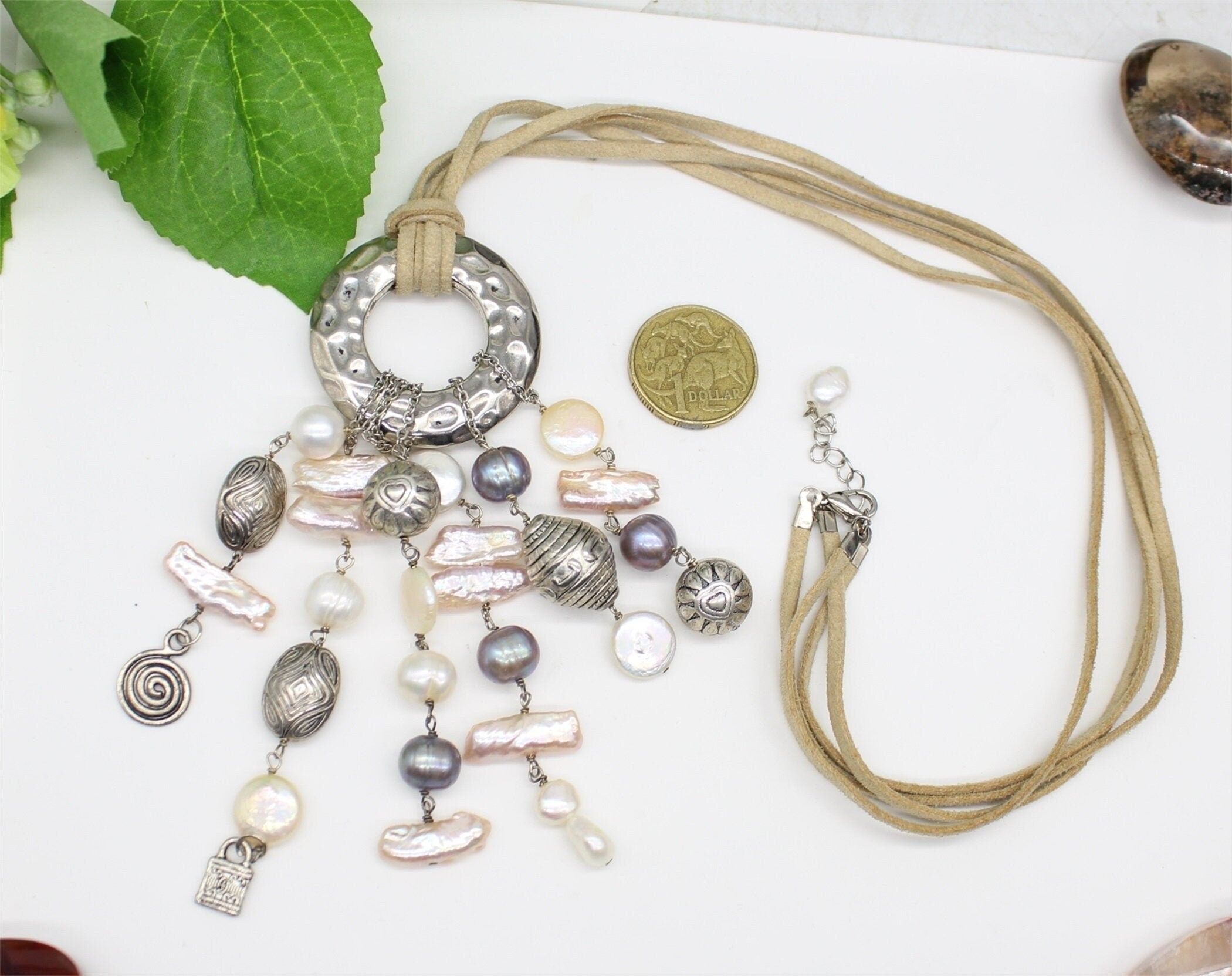 Vtg Baroque Pearl Necklace, Jewellery