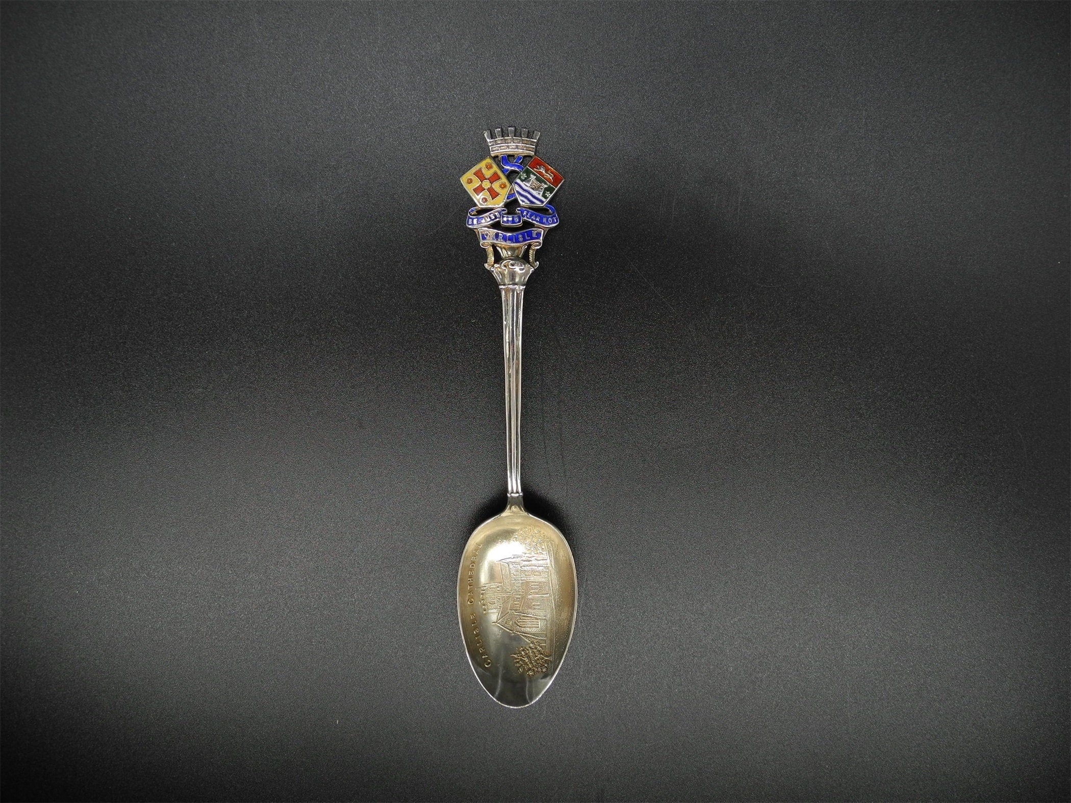 Antique Sterling Silver Teaspoon by  T&S 1913 BIRMINGHAM with Hallmark,