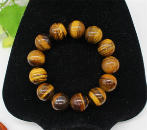 16mm Natural Tiger Eye Bracelet, Jewellery