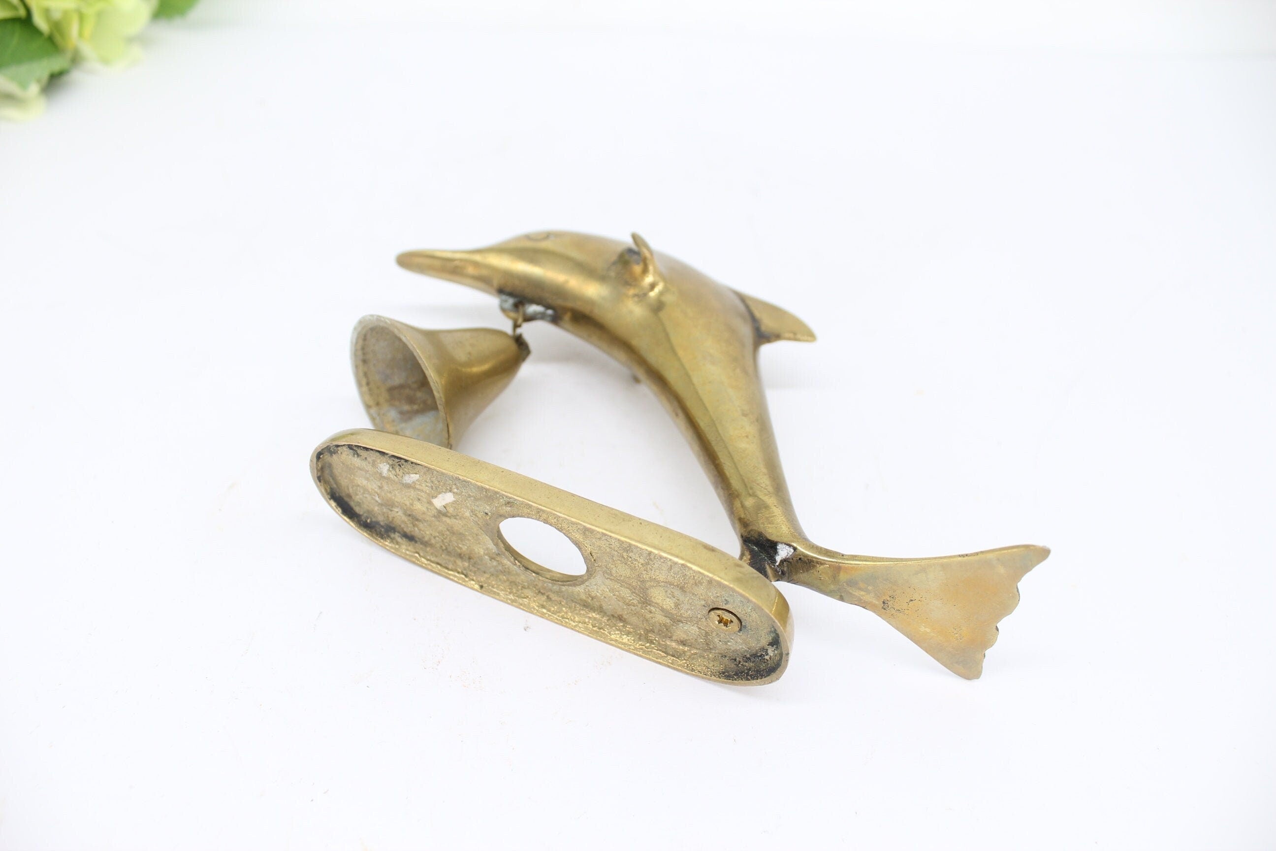 Brass Bell on Dolphin Stand
