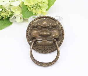 Brass Lion Head Door Knocker,