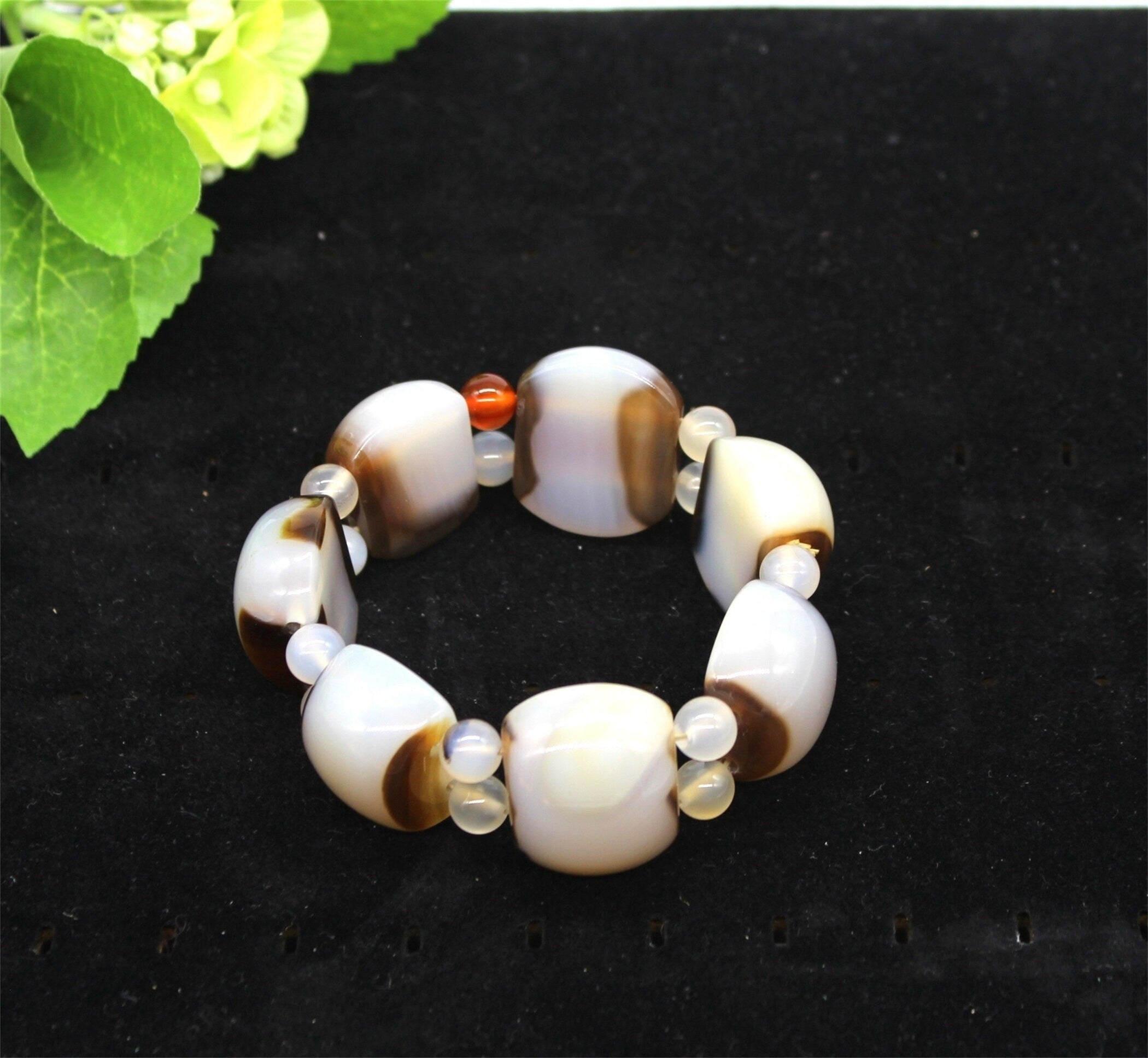 Natural White Agate Bracelet, Jewellery