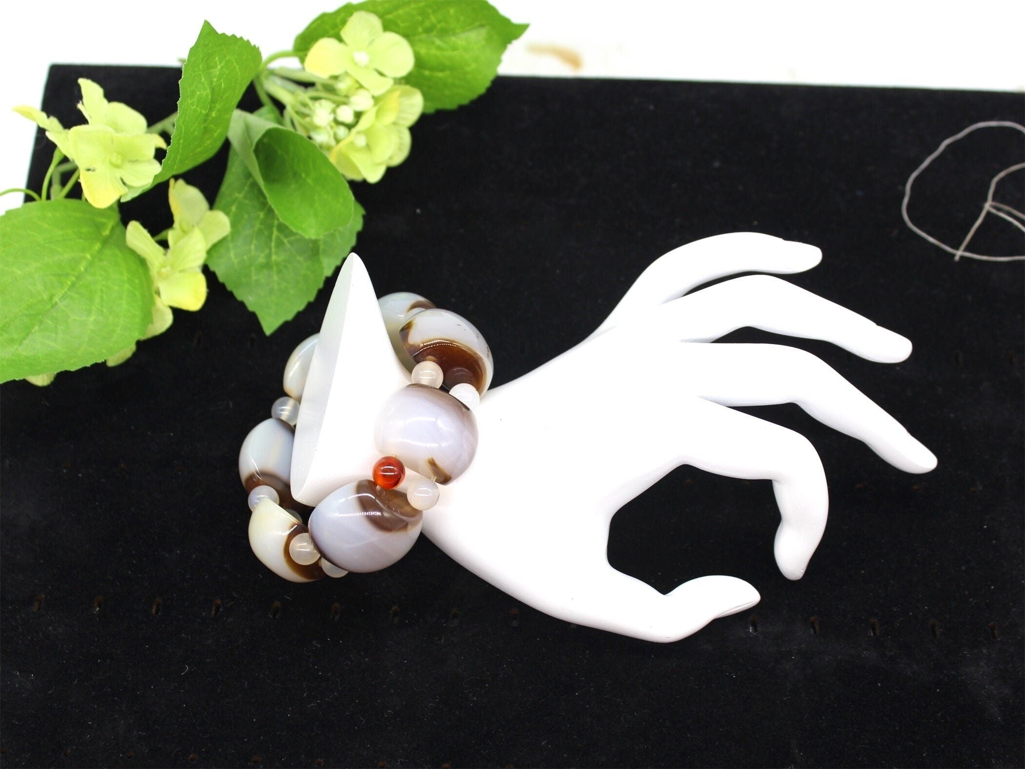 Natural White Agate Bracelet, Jewellery