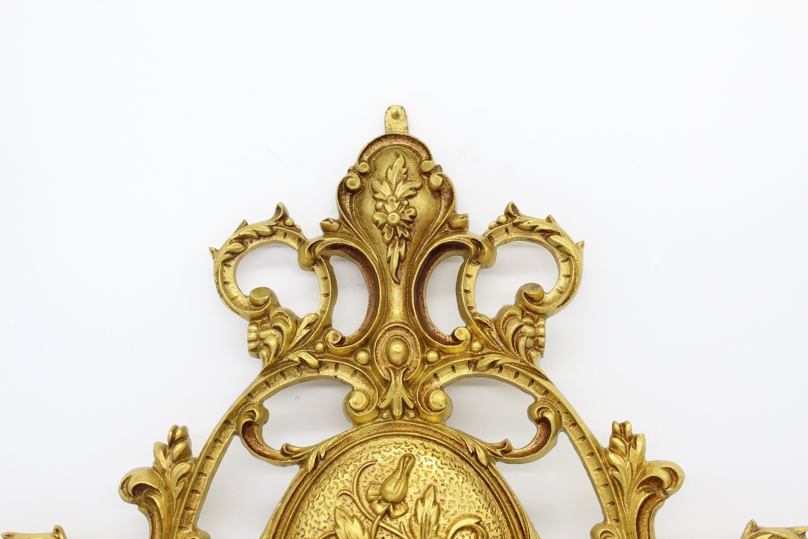 3kg 38cmL Pair Solid Brass Wall Panel