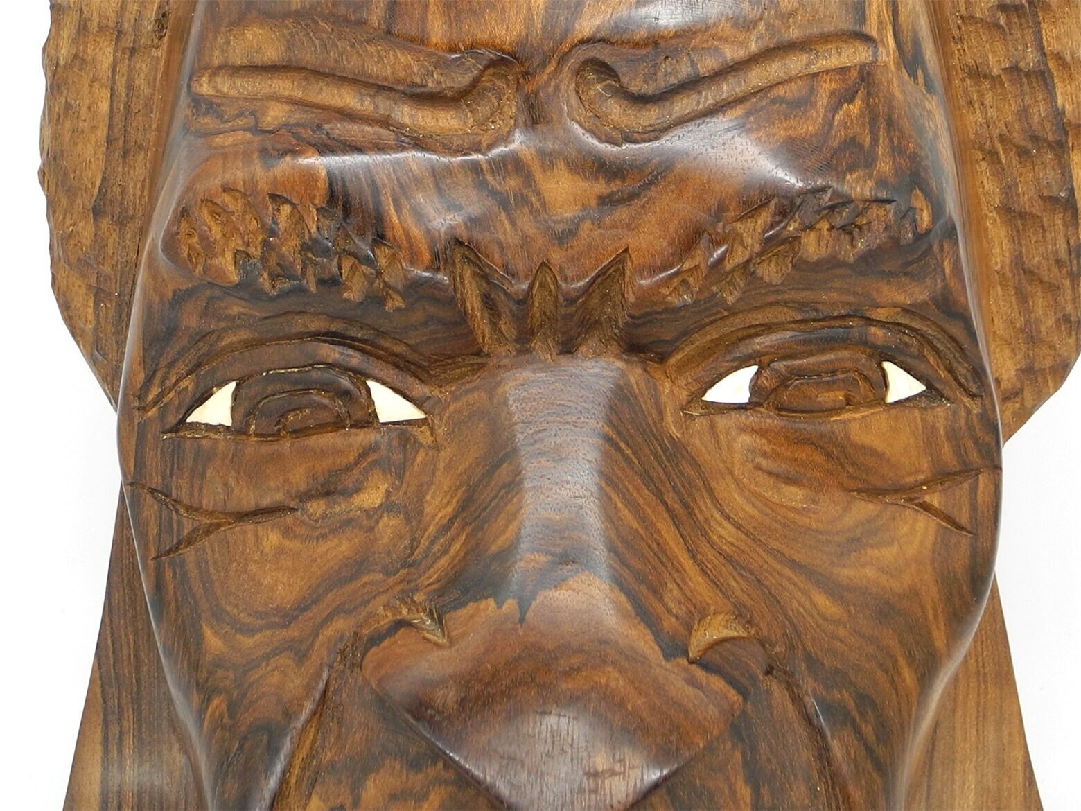 58cmH XXL Vtg Solid Wood Tribal mask, Made From Whole Whole Piece wood, Wall Decor