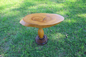 Signed Heavy Camphor Laurel Slab Top Wooden Side Table/ Coffee table, Pick up from 3134