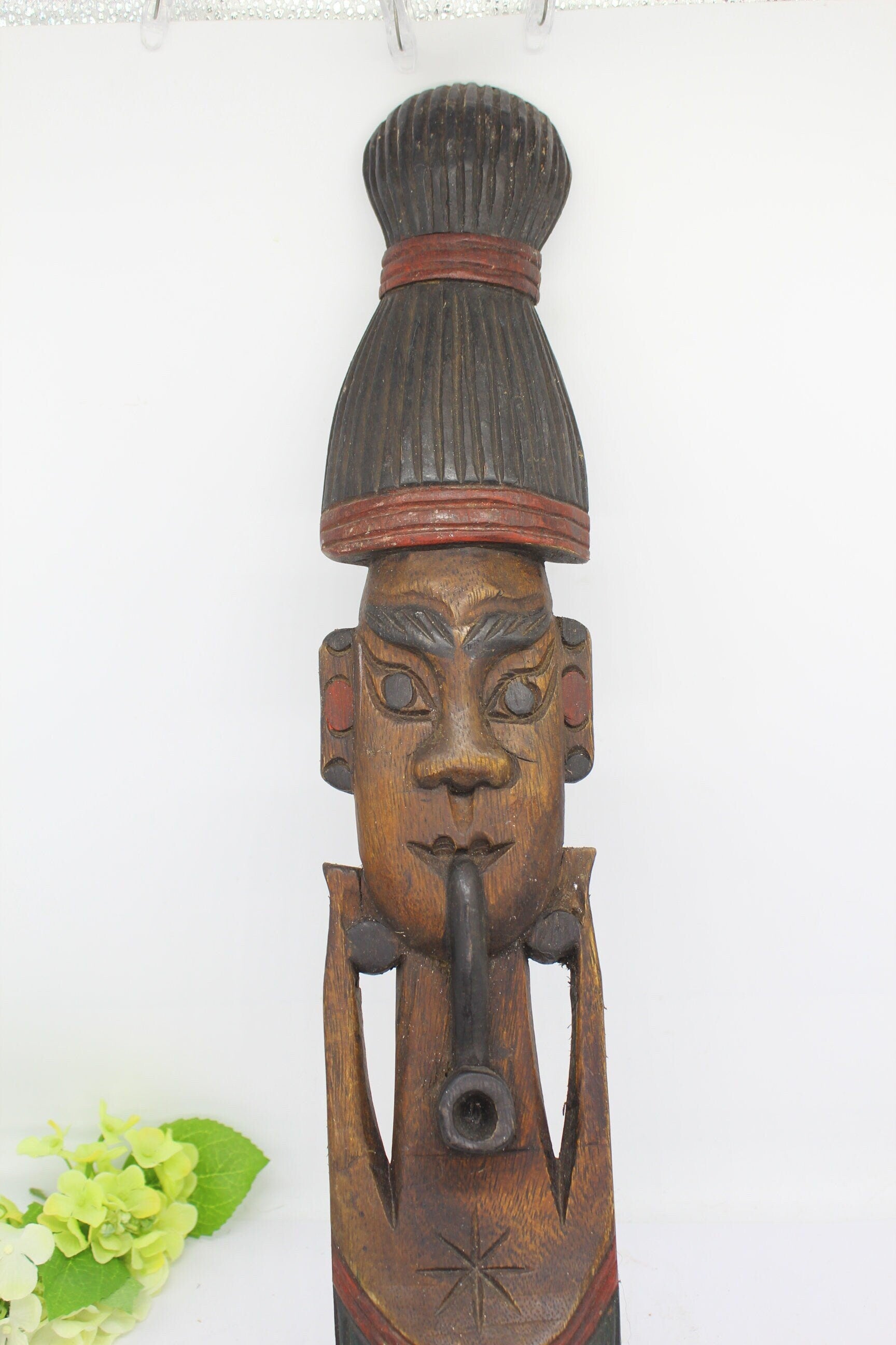 58cmL Vtg African Mask.