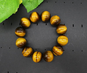18mm Highest Quality Superior Quality Natural Tiger Eye Bracelet, Jewellery