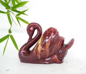 Big Vtg 1950s/1960s Casey Pottery Australia Swan Planter 80/3, Swan Vase