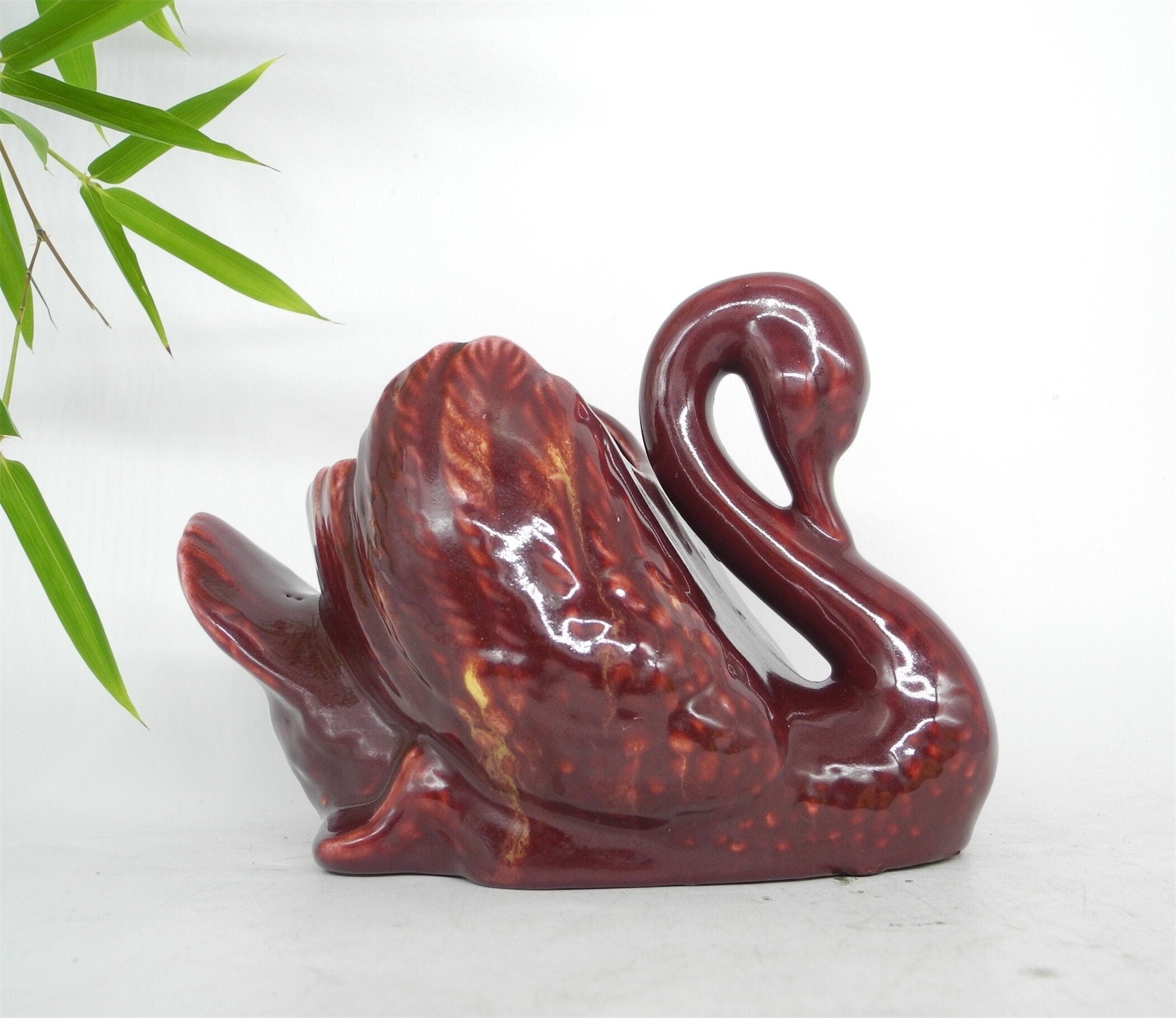 Big Vtg 1950s/1960s Casey Pottery Australia Swan Planter 80/3, Swan Vase