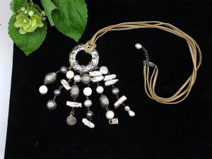 Vtg Baroque Pearl Necklace, Jewellery