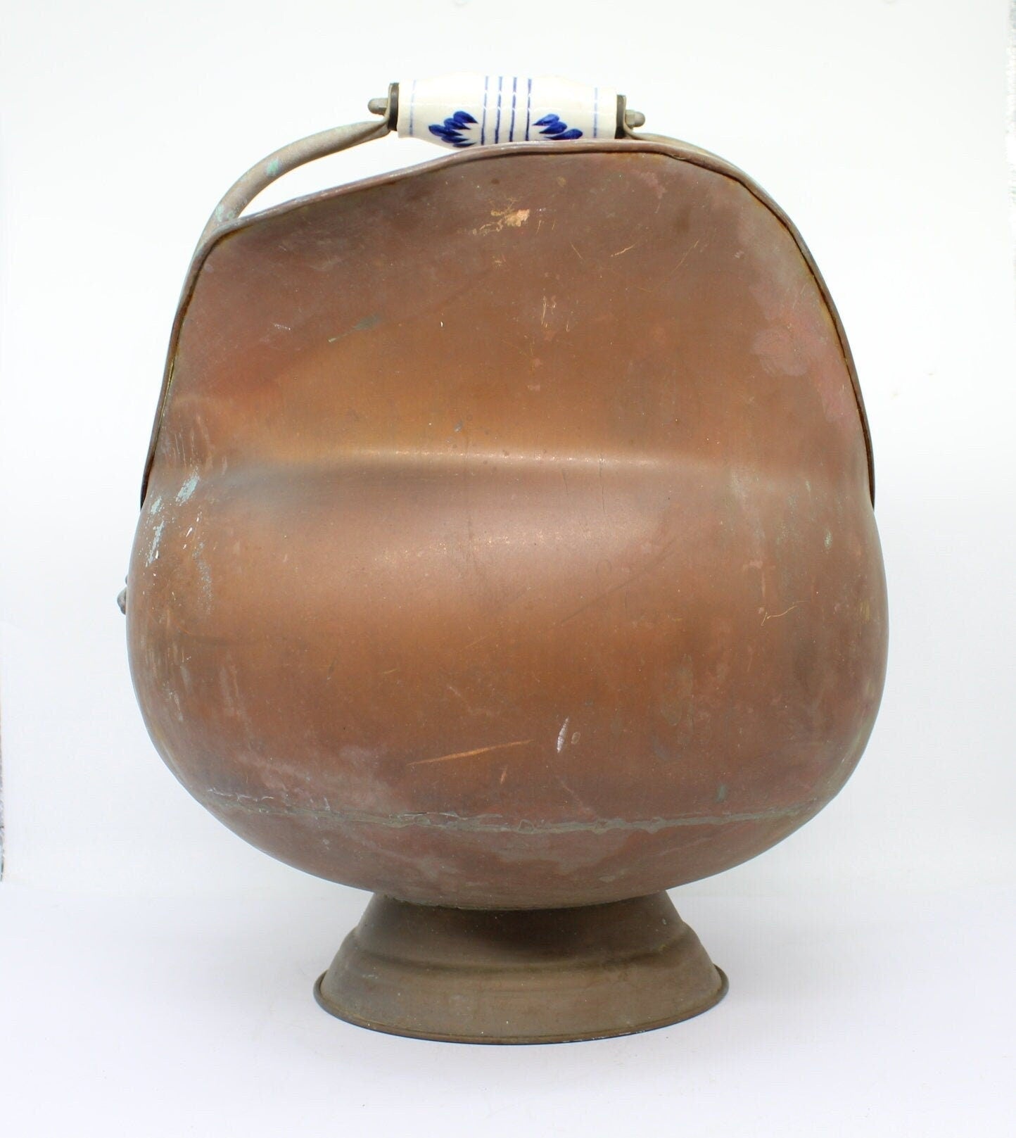 XL Copper Coal Scuttle, Planter, Pot