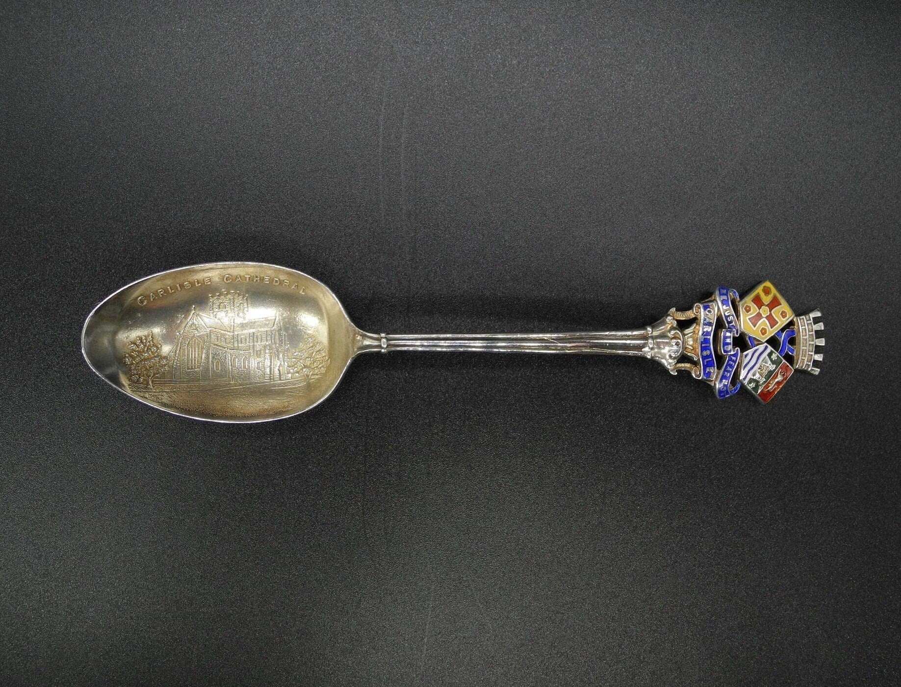 Antique Sterling Silver Teaspoon by  T&S 1913 BIRMINGHAM with Hallmark,