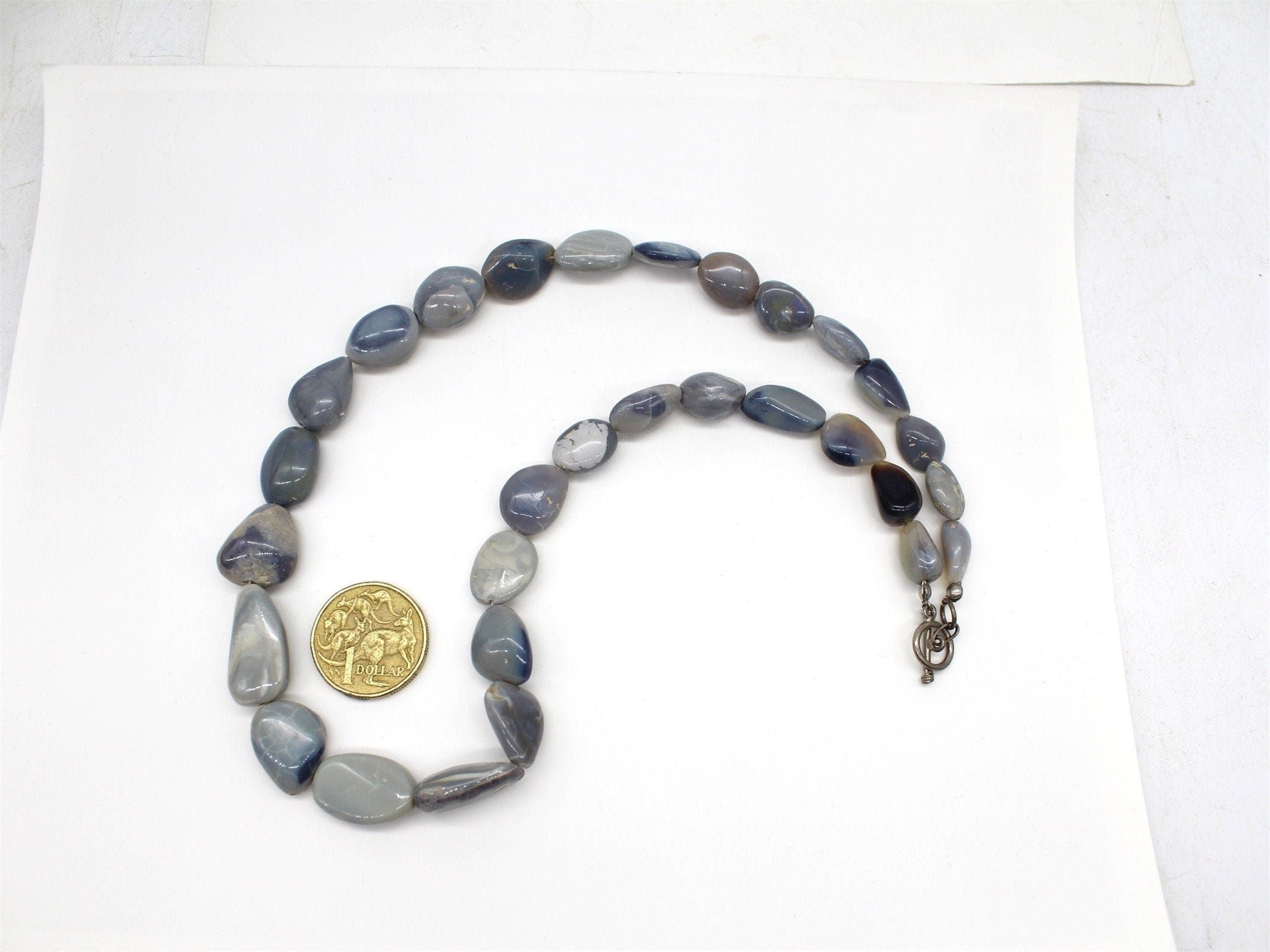 Tourmaline Quartz Necklace with Sterling silver clasp, Jewellery