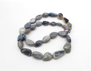 Tourmaline Quartz Necklace with Sterling silver clasp, Jewellery