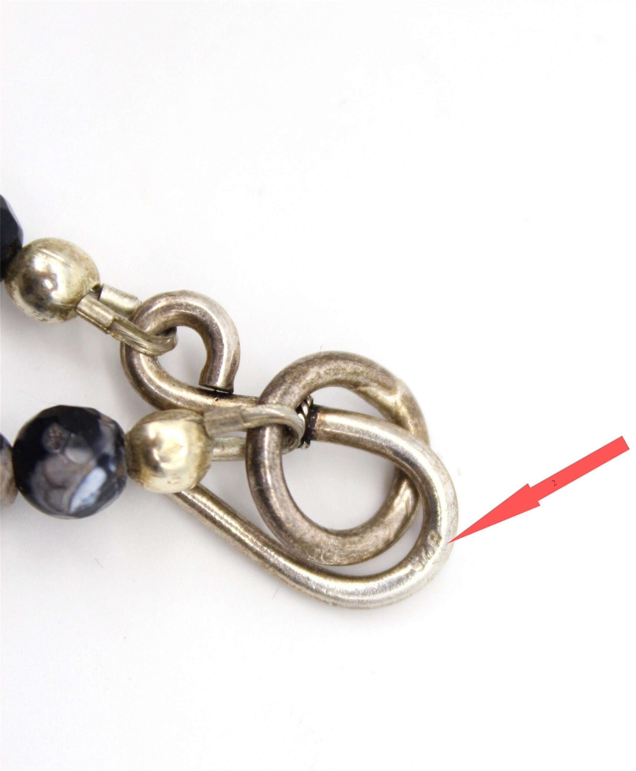Tourmaline Quartz Necklace with Sterling silver clasp, Jewellery