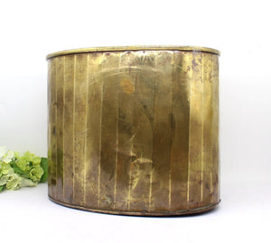 Brass Oval planter/ pot