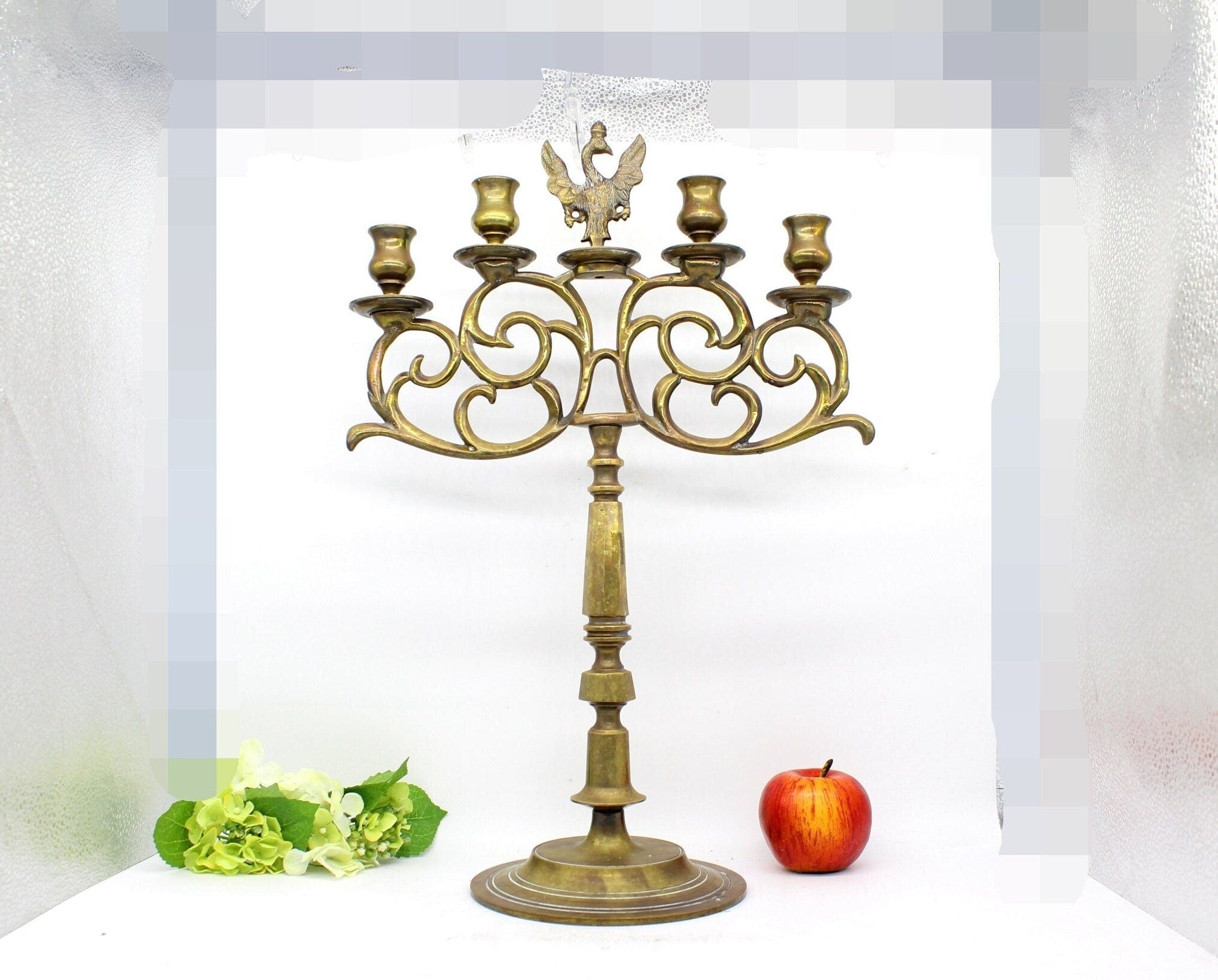 Rare 54cm 19th Kingdom of Prussia 4.8kg Candelabra, Super heavy 4.8kg