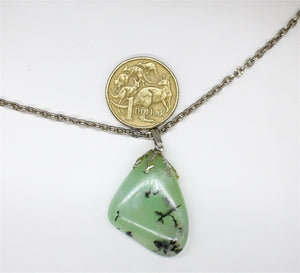 Natural Green Stone Pendant, Jewellery