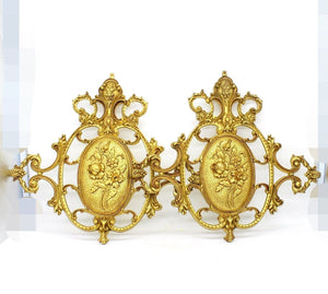 3kg 38cmL Pair Solid Brass Wall Panel