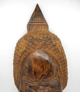 58cmH XXL Vtg Solid Wood Tribal mask, Made From Whole Whole Piece wood, Wall Decor