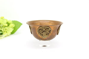 Copper Buddhist copper offering bowl
