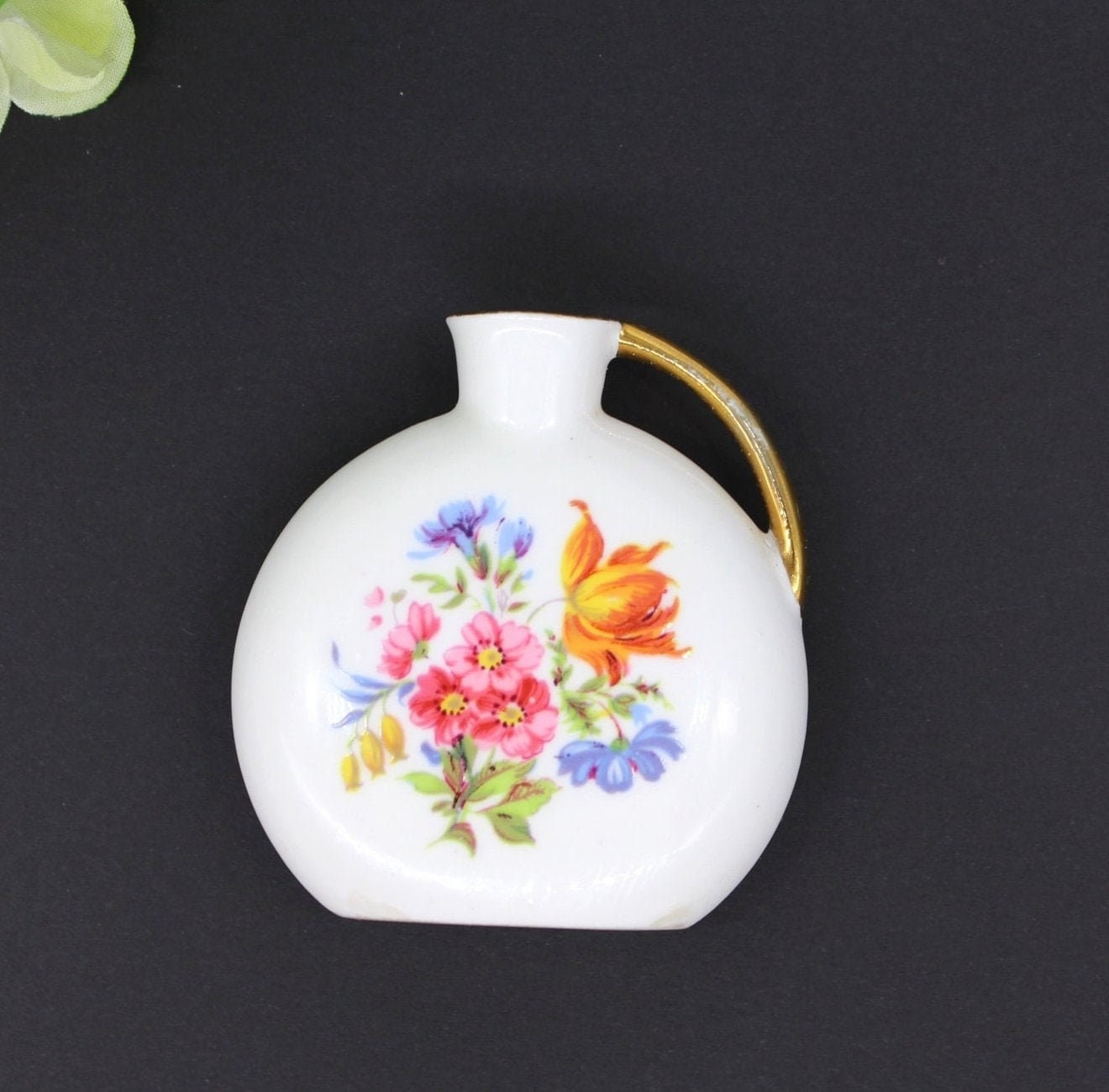Staffordshire Miniature Bone China Vase, Home Decor