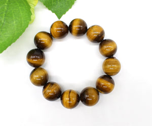 18mm Highest Quality Superior Quality Natural Tiger Eye Bracelet, Jewellery