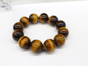 18mm Highest Quality Superior Quality Natural Tiger Eye Bracelet, Jewellery