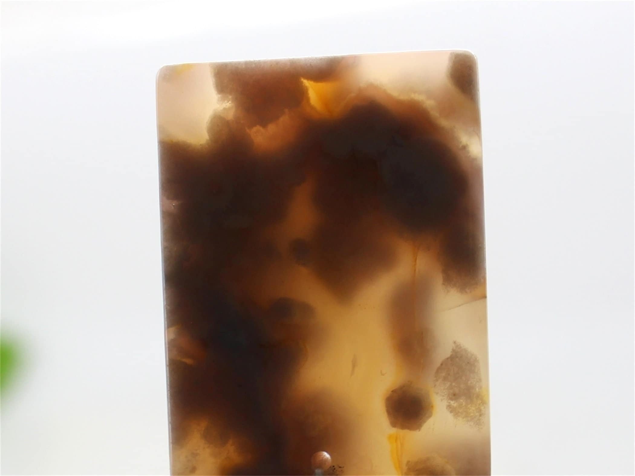 Natural Sakura Blossoms Agate Pendant,