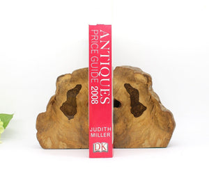 Big 4kg petrified wood bookends , Home Decor