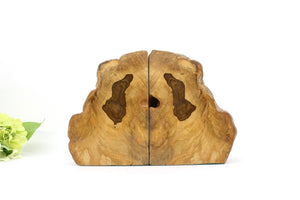 Big 4kg petrified wood bookends , Home Decor
