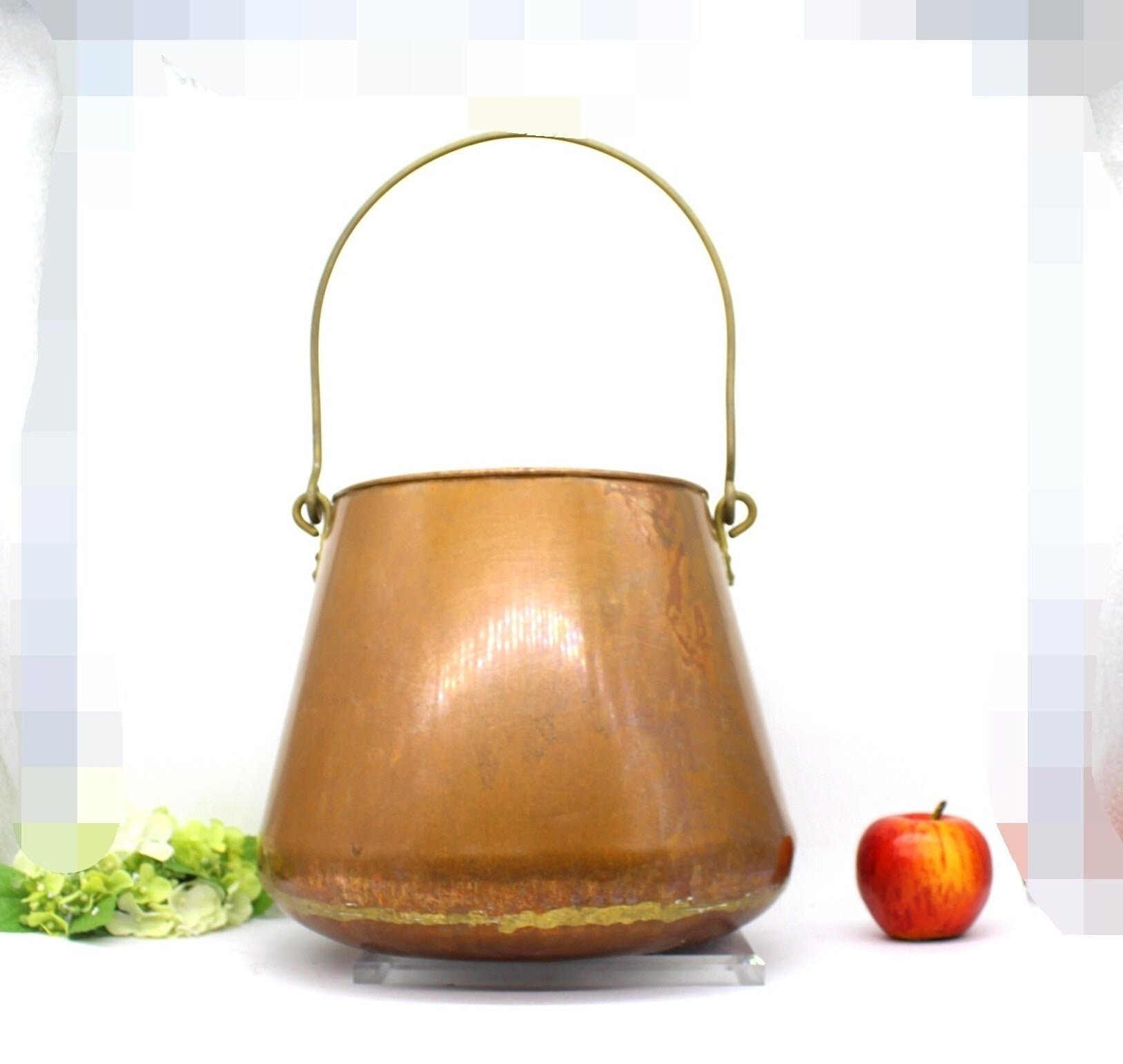 XL Oversize Holland Copper Cauldron