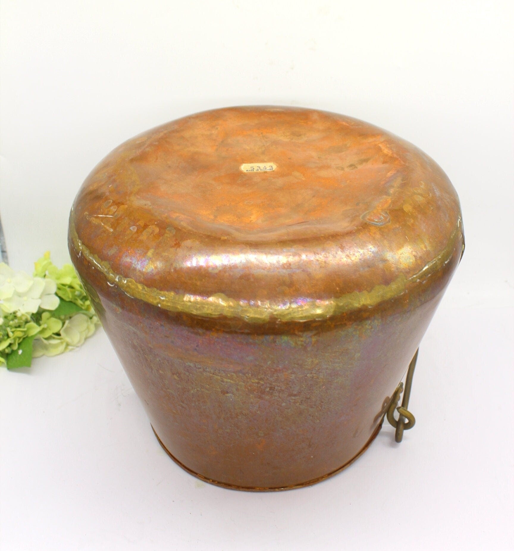 XL Oversize Holland Copper Cauldron