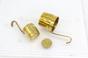 2x Brass Measuring Cup