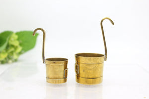 2x Brass Measuring Cup