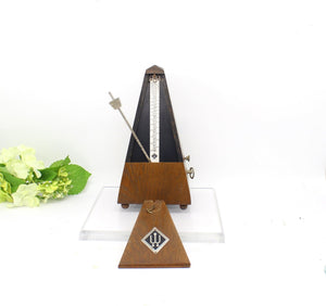 Working Condition Mid century Wittner timber cased metronome,