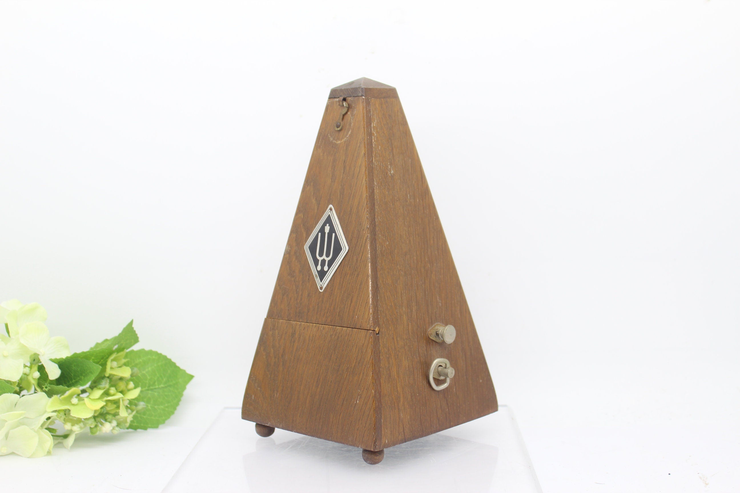 Working Condition Mid century Wittner timber cased metronome,