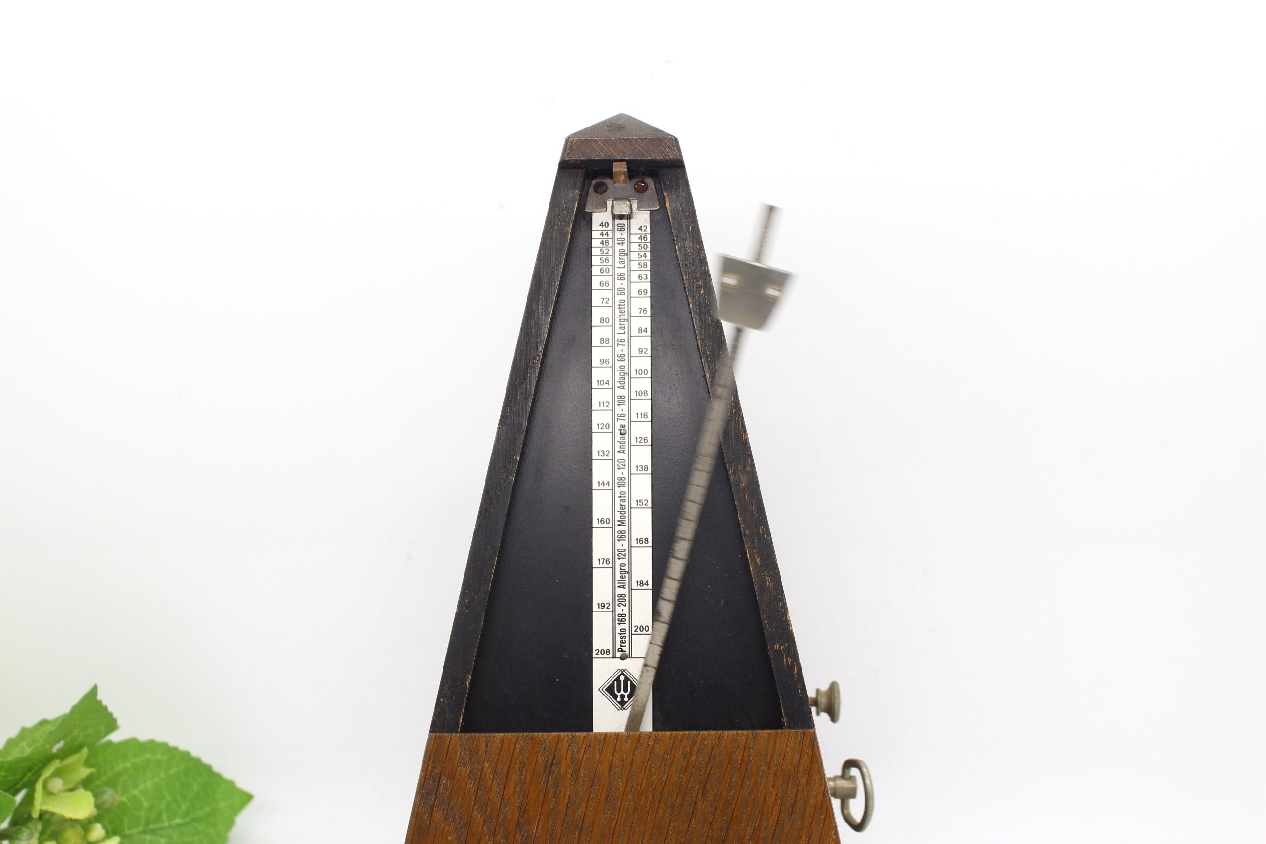 Working Condition Mid century Wittner timber cased metronome,