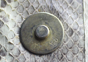 Vtg Japanese Made Snakeskin  Clutch/ Crossbody Bag,