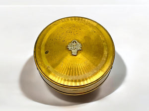 golden color metal jewelry box