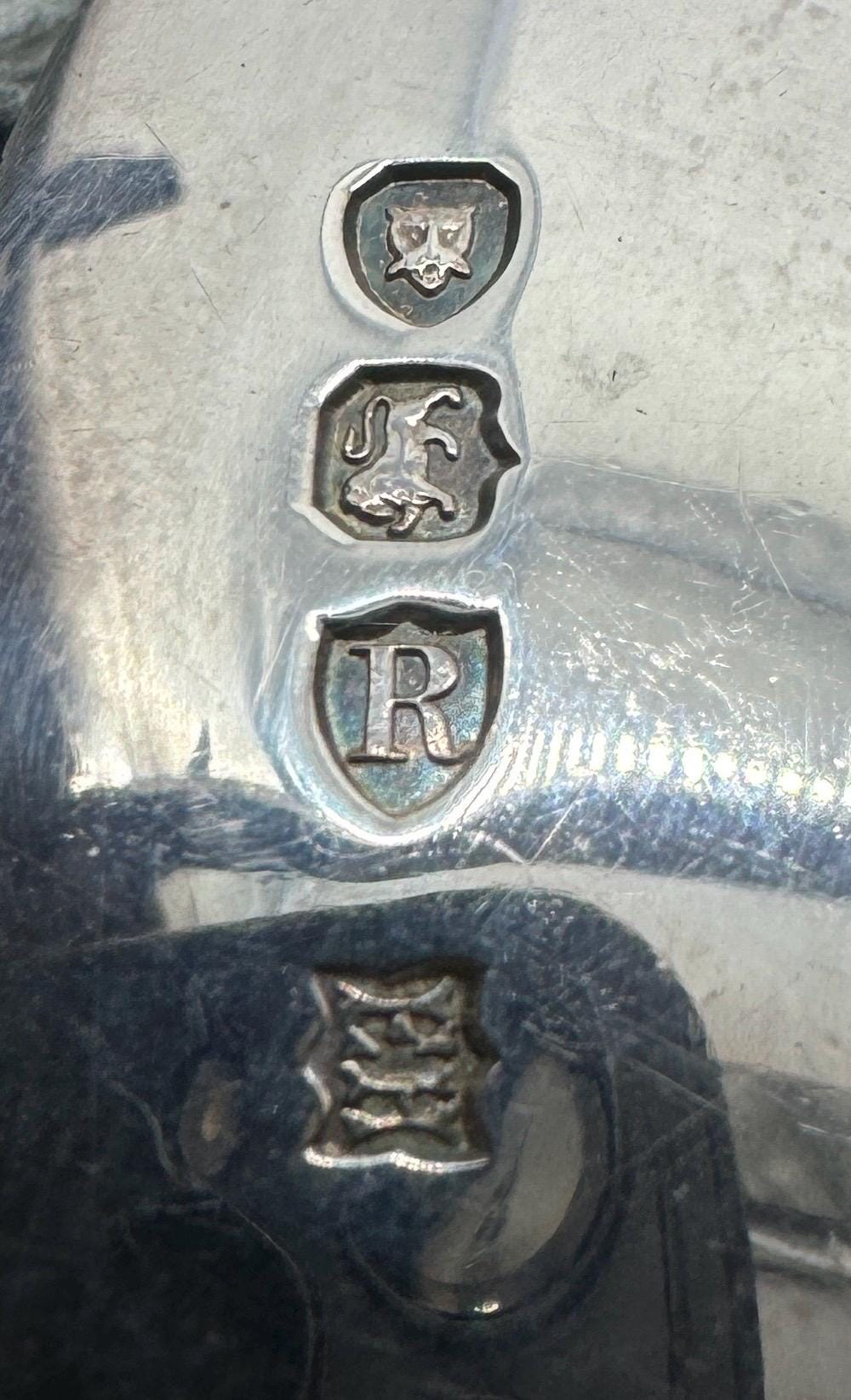 1892 Edward Hutton London hallmark silver spoon boxed,England made