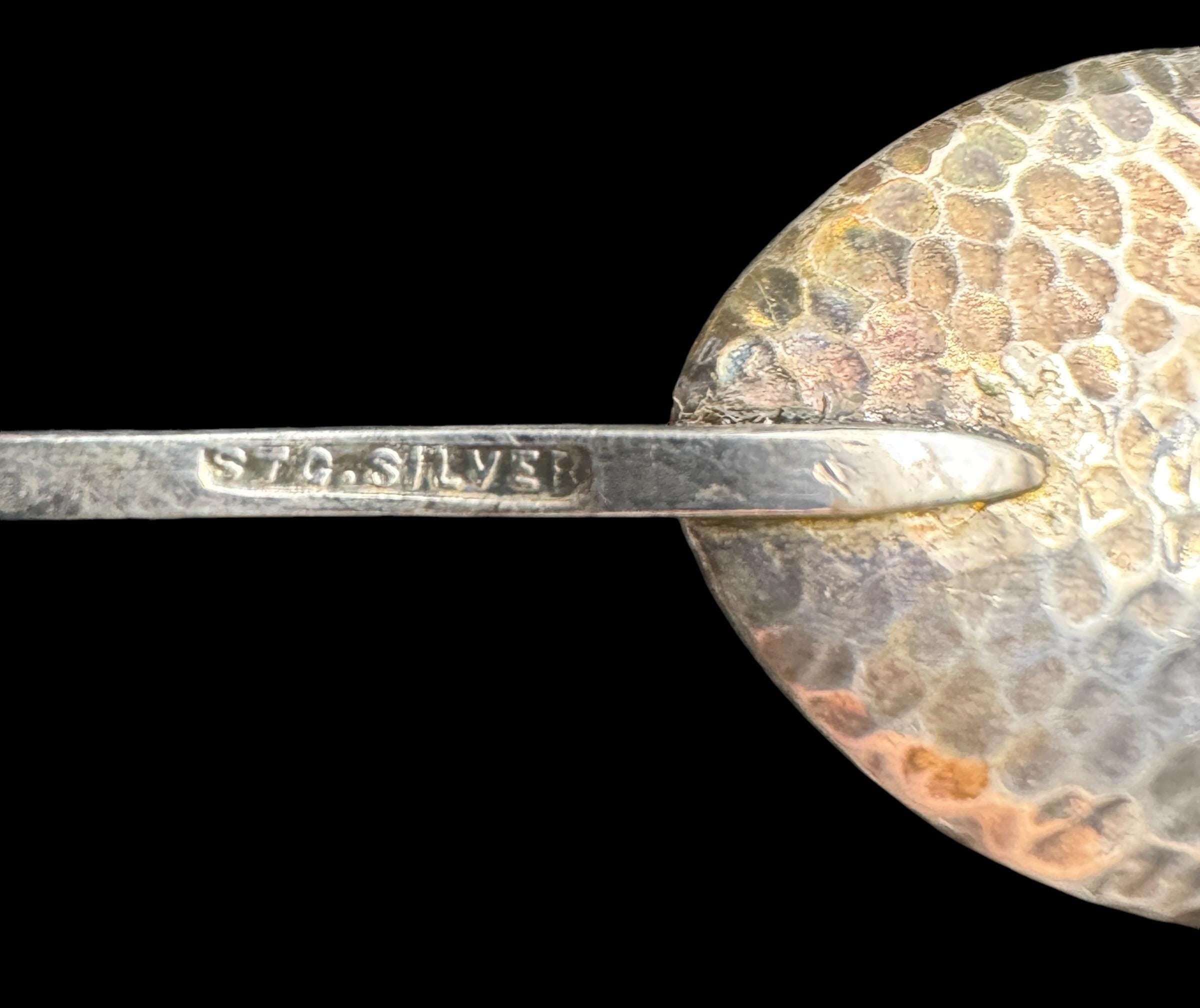 Set of 5 Sargison's (Hobart, Tasmania) Australian Arts & Crafts Sterling Silver Coffee Spoons